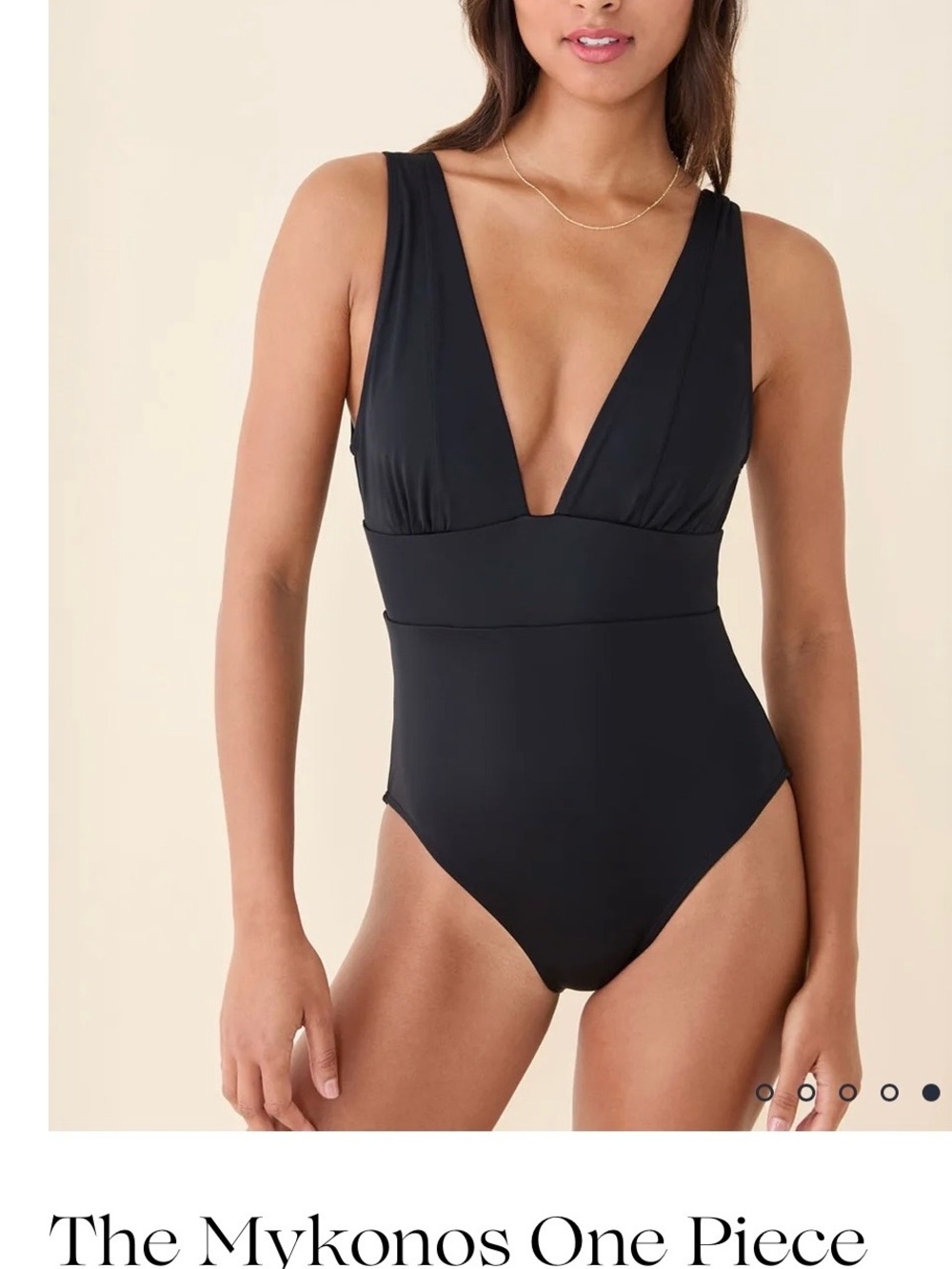 Andie Mykonos One-Piece Swimsuit - Black